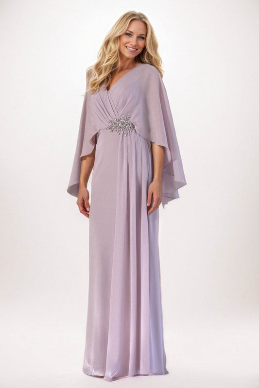 Sheath-Column Maxi Chiffon Mother of the Bride Dresses CM0389