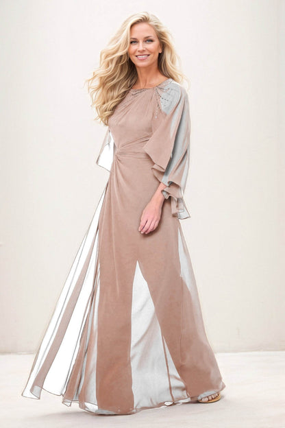 Jumpsuit Maxi Chiffon Mother of the Bride Dresses CM0392