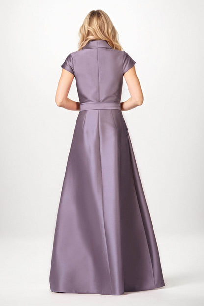 A-Line Maxi Satin Mother of the Bride Dresses CM0401