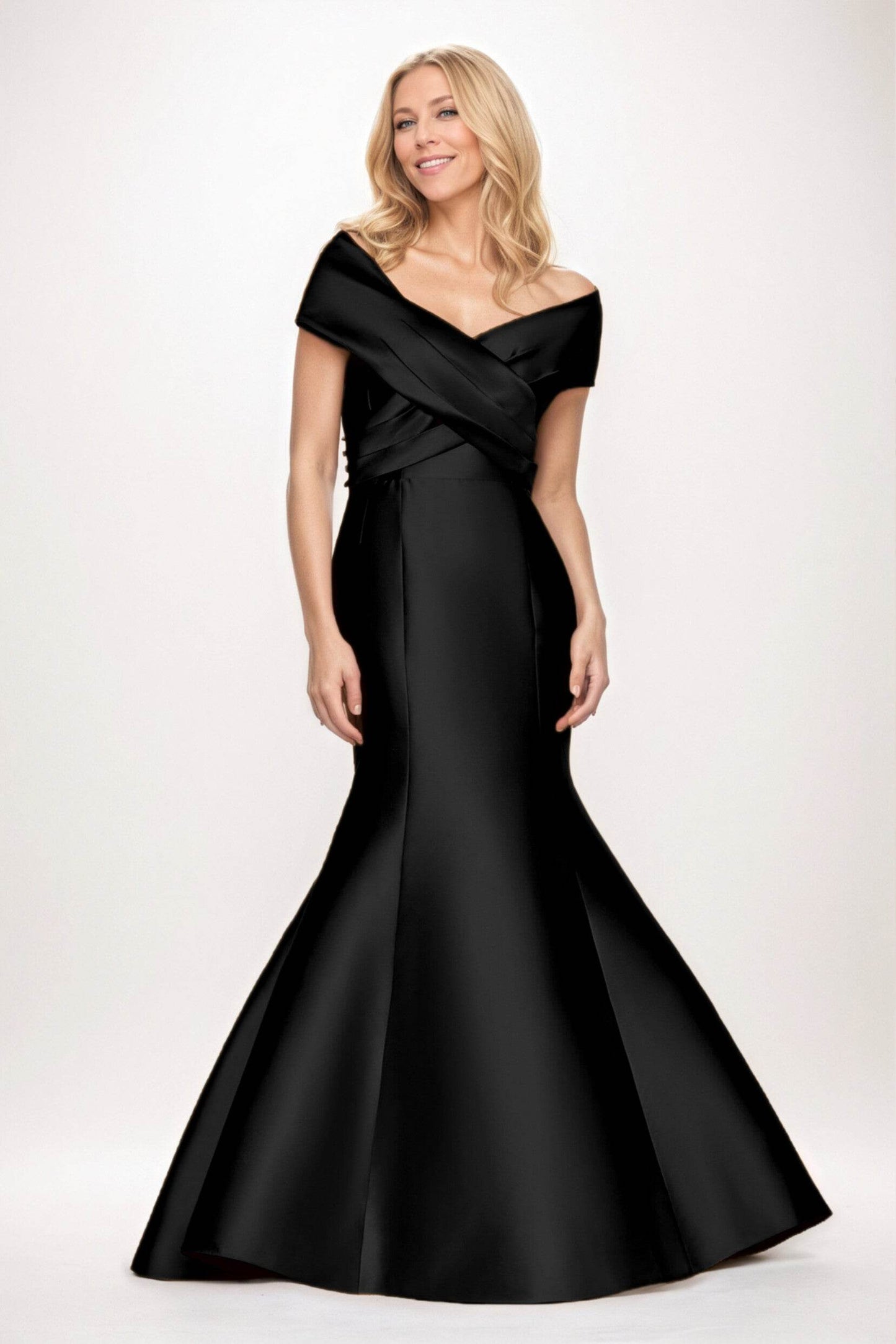 Trumpet-Mermaid Maxi Satin Mother of the Bride Dresses CM0407
