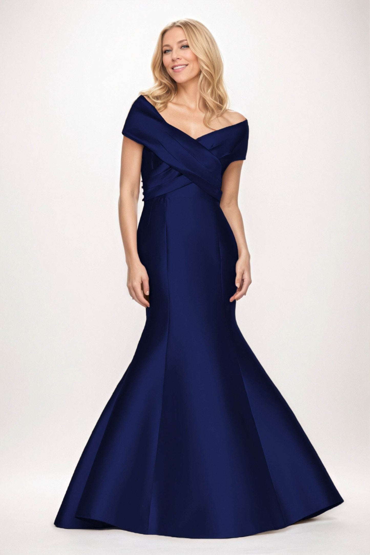 Trumpet-Mermaid Maxi Satin Mother of the Bride Dresses CM0407