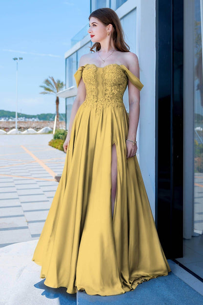 A-Line Floor Length Forged Chiffon Prom Dress CS0485