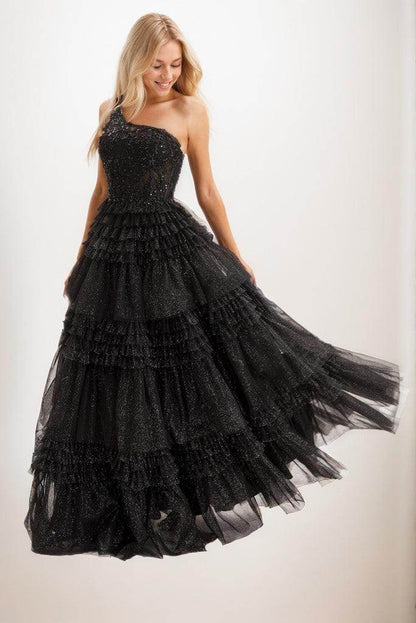 A Line Floor Length Tulle Prom Dresses CS0936