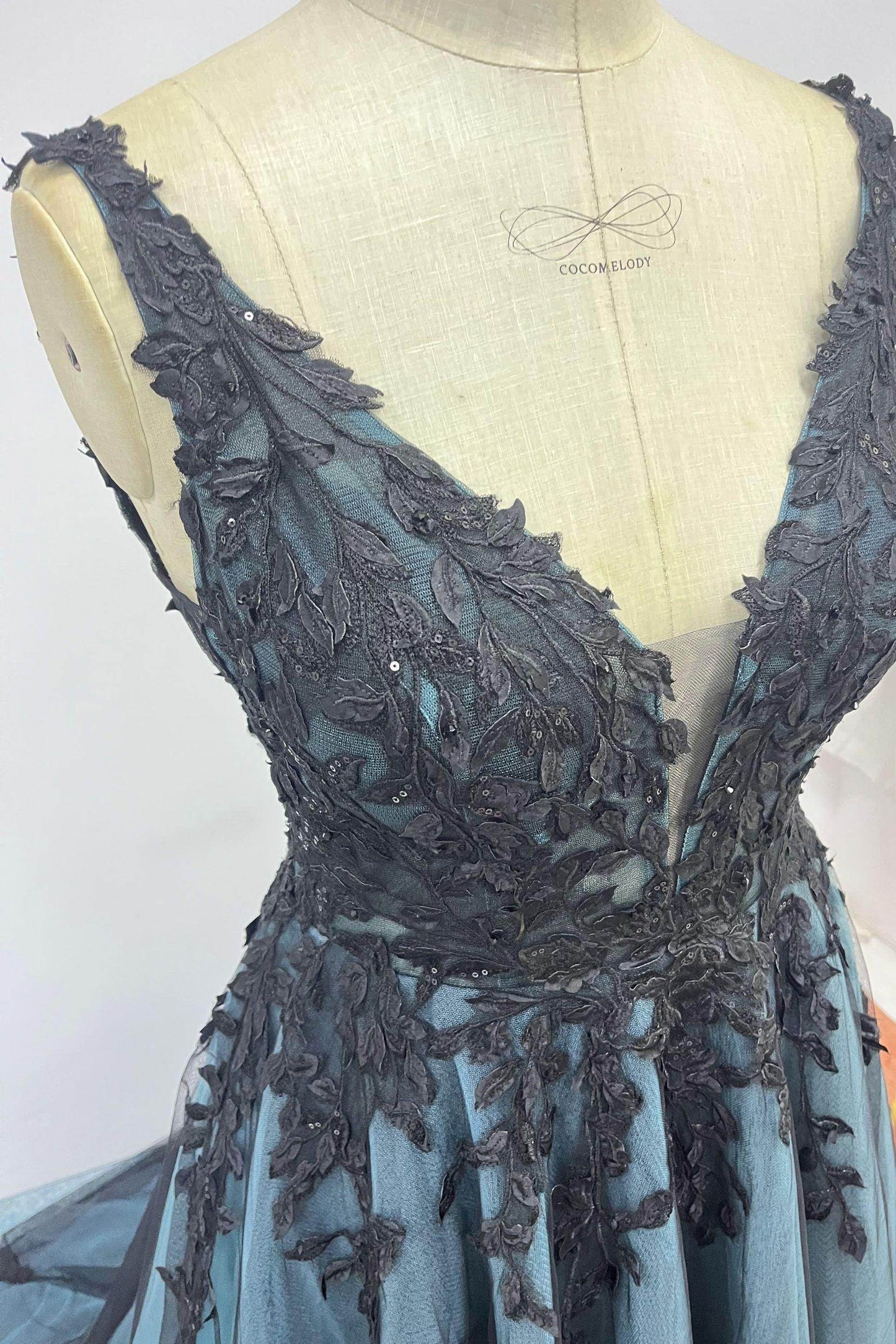 A-Line Court Train Mikado Wedding Dress CW3222