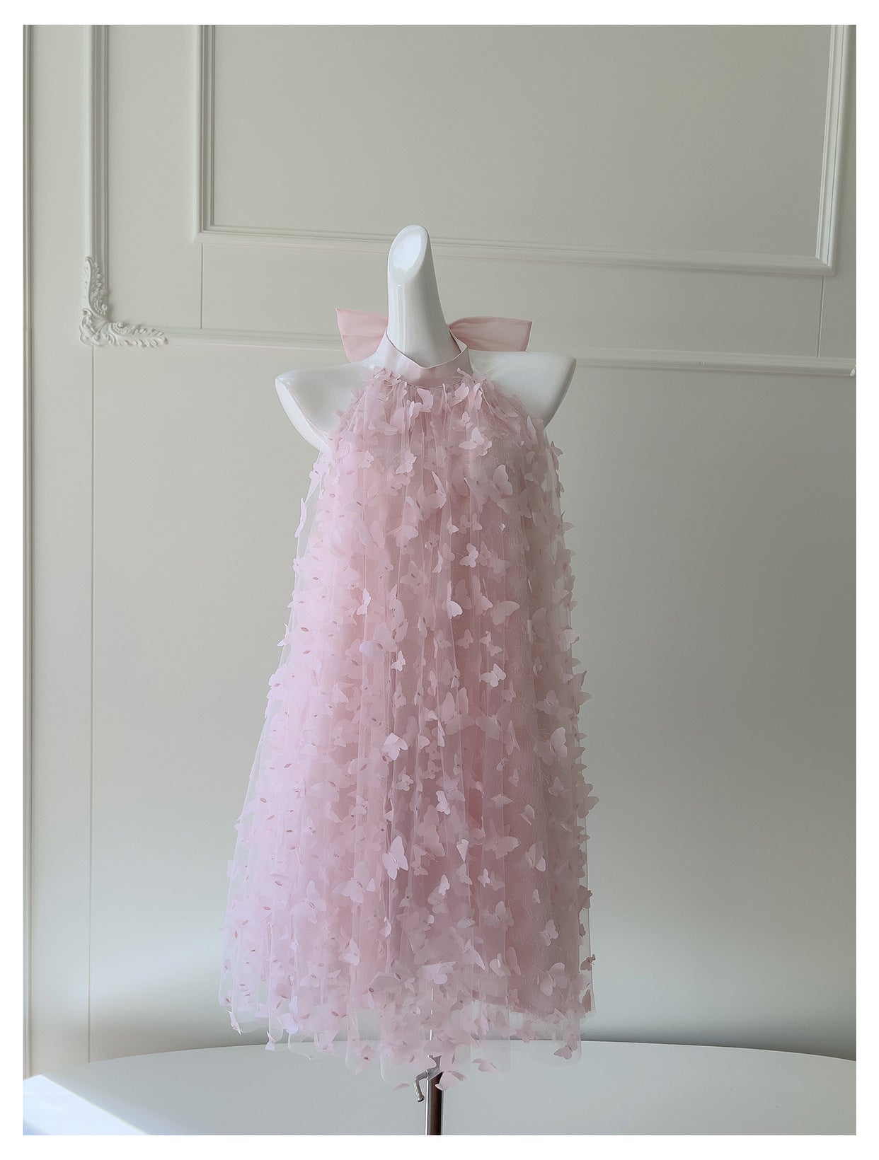 Pretty A Line High Neck Pink Lace Formal Homecoming Dresses Middle School Short 21st Birthday Outfits Graduation Dress Mini Cocktail Dresses DH2307
