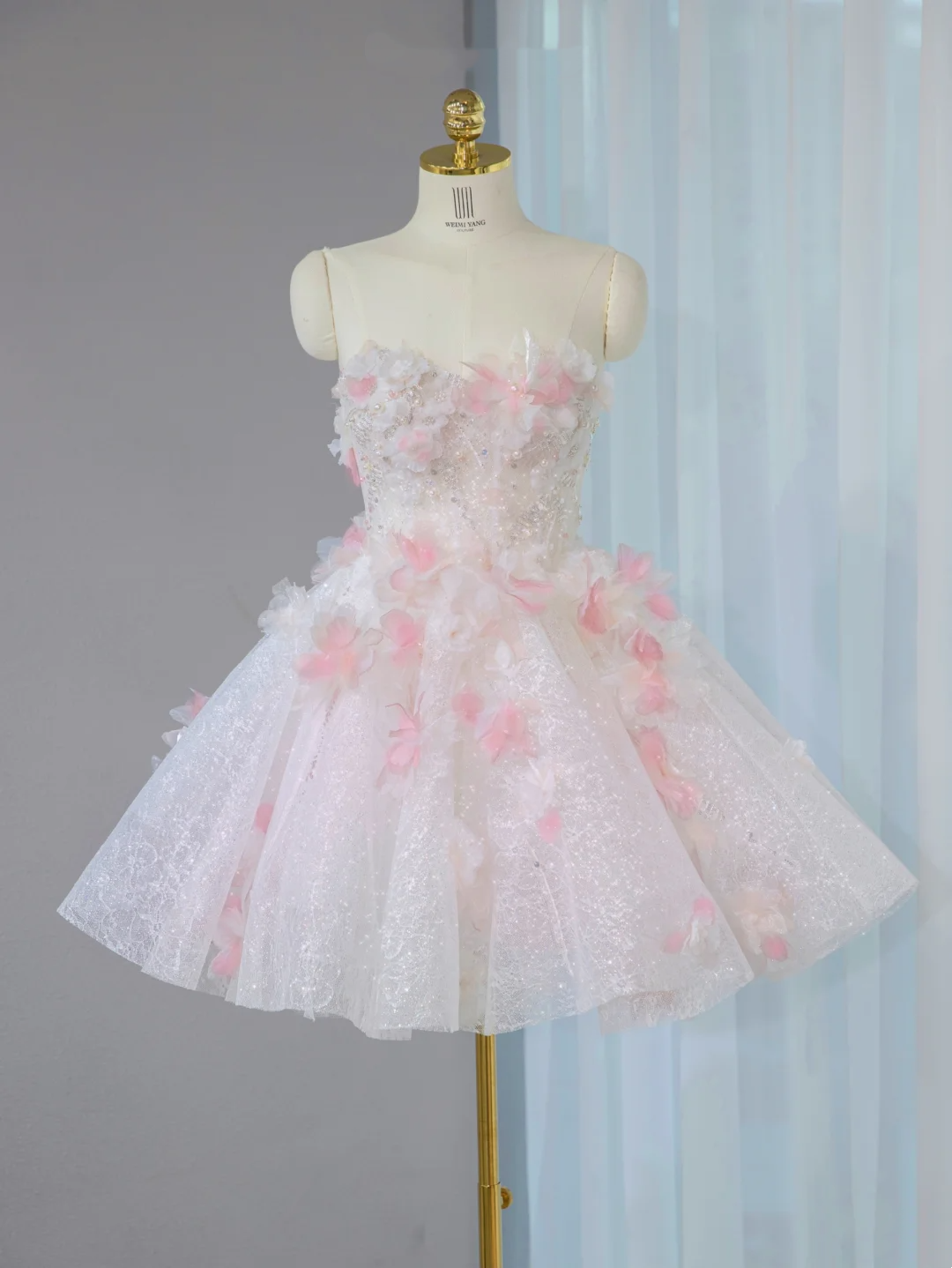 Princess Ball Gown Sweetheart Light Pink Tulle Short Mini Formal 8th Grade Homecoming Dresses Middle School Cocktail Dress Hoco Outfits DH2563
