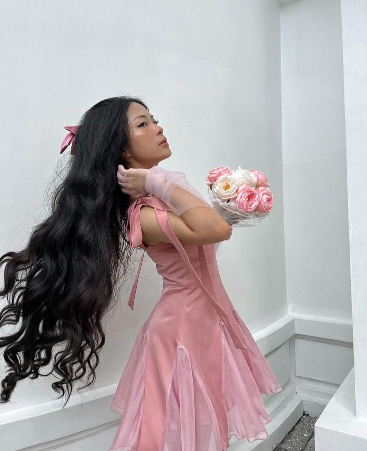 Princess Ball Gown Straps Chiffon Pink Formal Homecoming Dresses 8th Grad Dance Graduation Dress Short Hoco Dresses DH2620