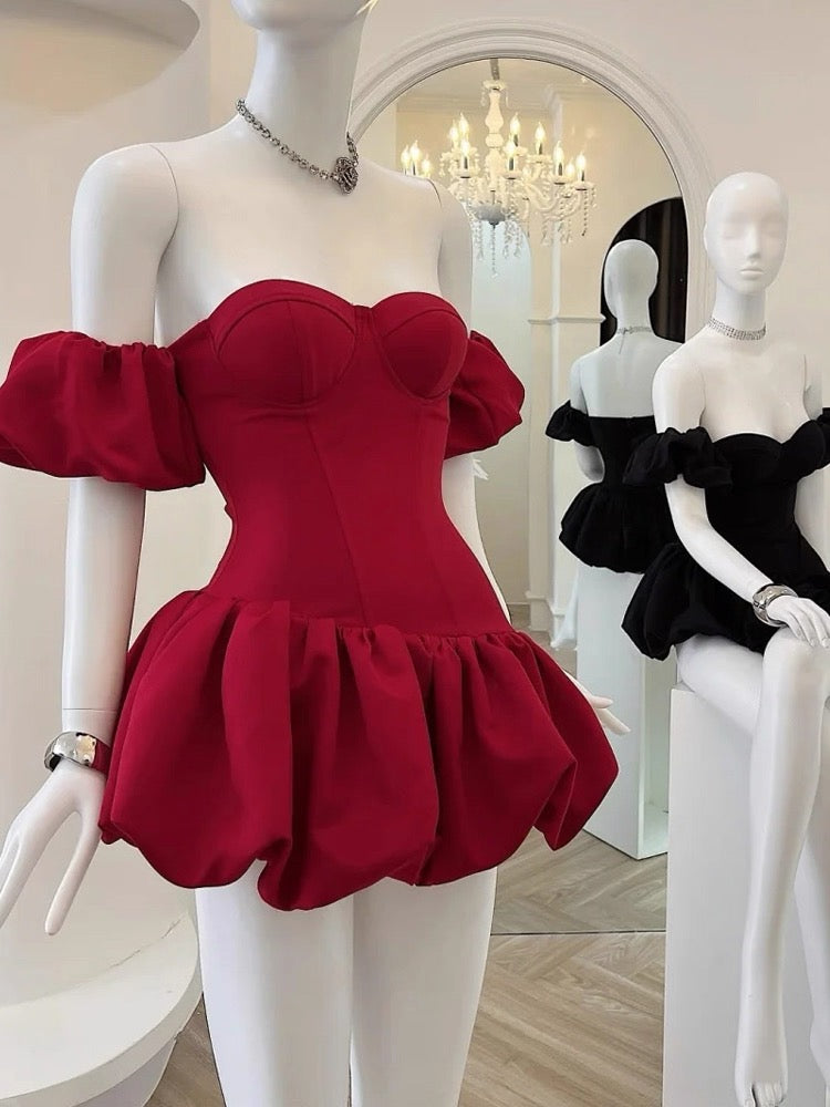 Cute Ball Gown Off The Shoulder White Satin Short Formal 8th Grade Homecoming Dresses Middle School Cocktail Dress Hoco Outfits DH2627