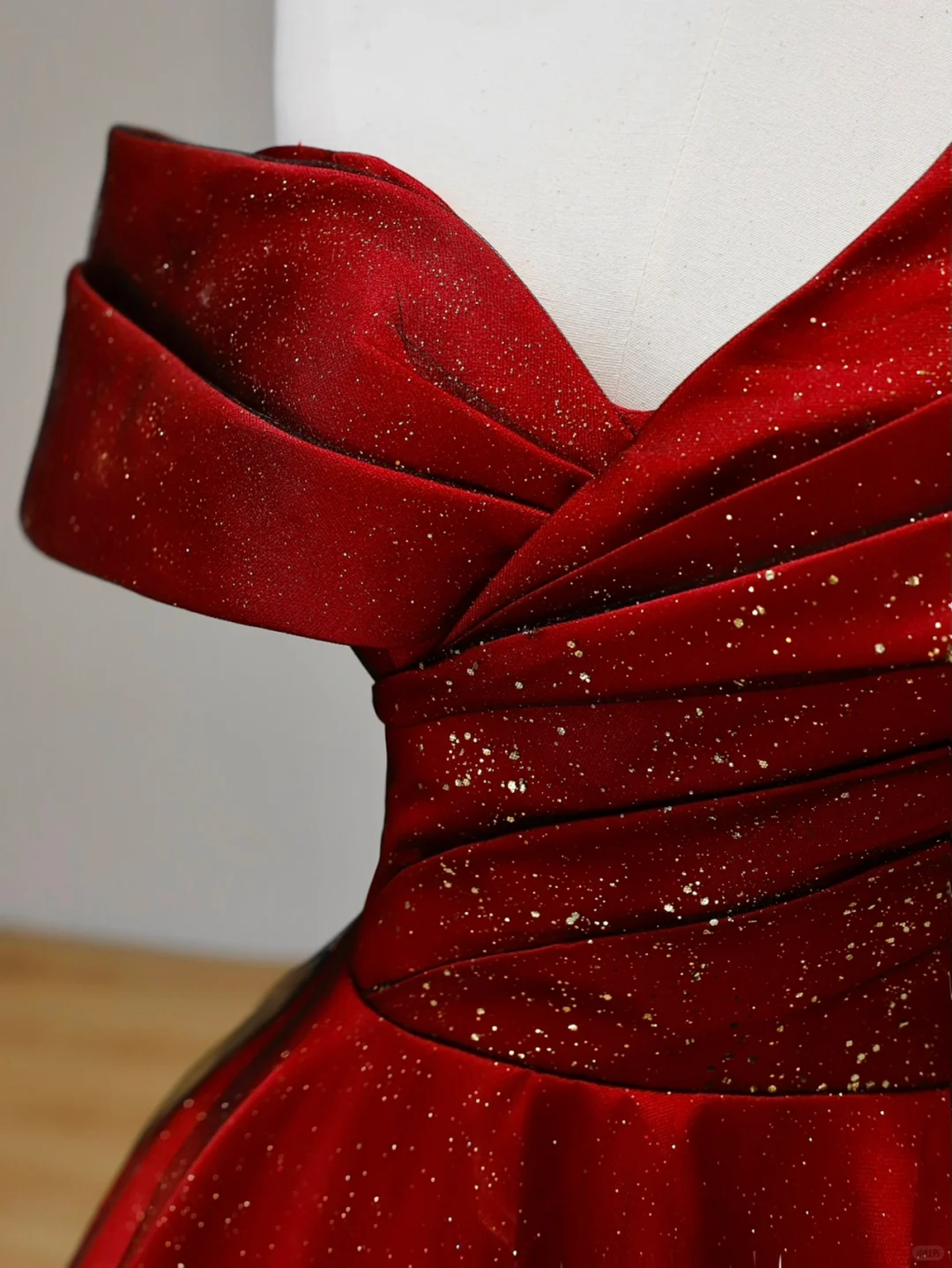 Elegant Glamour Ball Gown Off The Shoulder Red Prom Dress Party Dress Long Evening Dresses DP1555