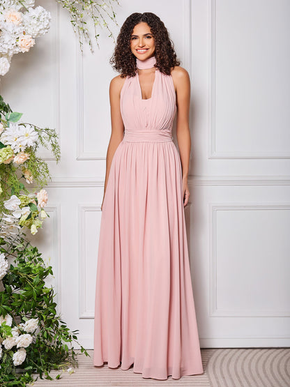 Halter Multi Wear Convertible Bridesmaid Dresses