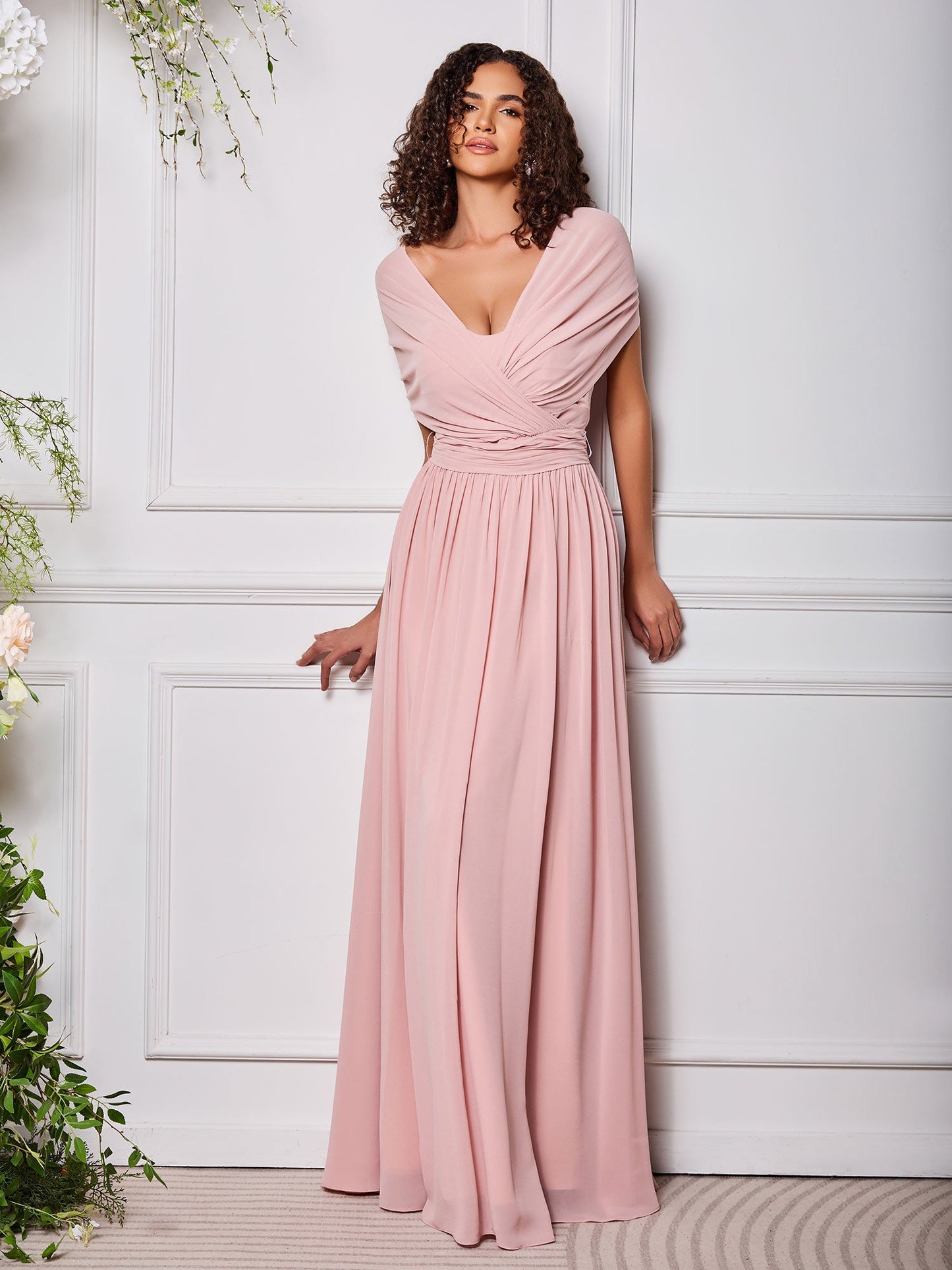 With Sleeves Multi Wear Convertible Bridesmaid Dresses