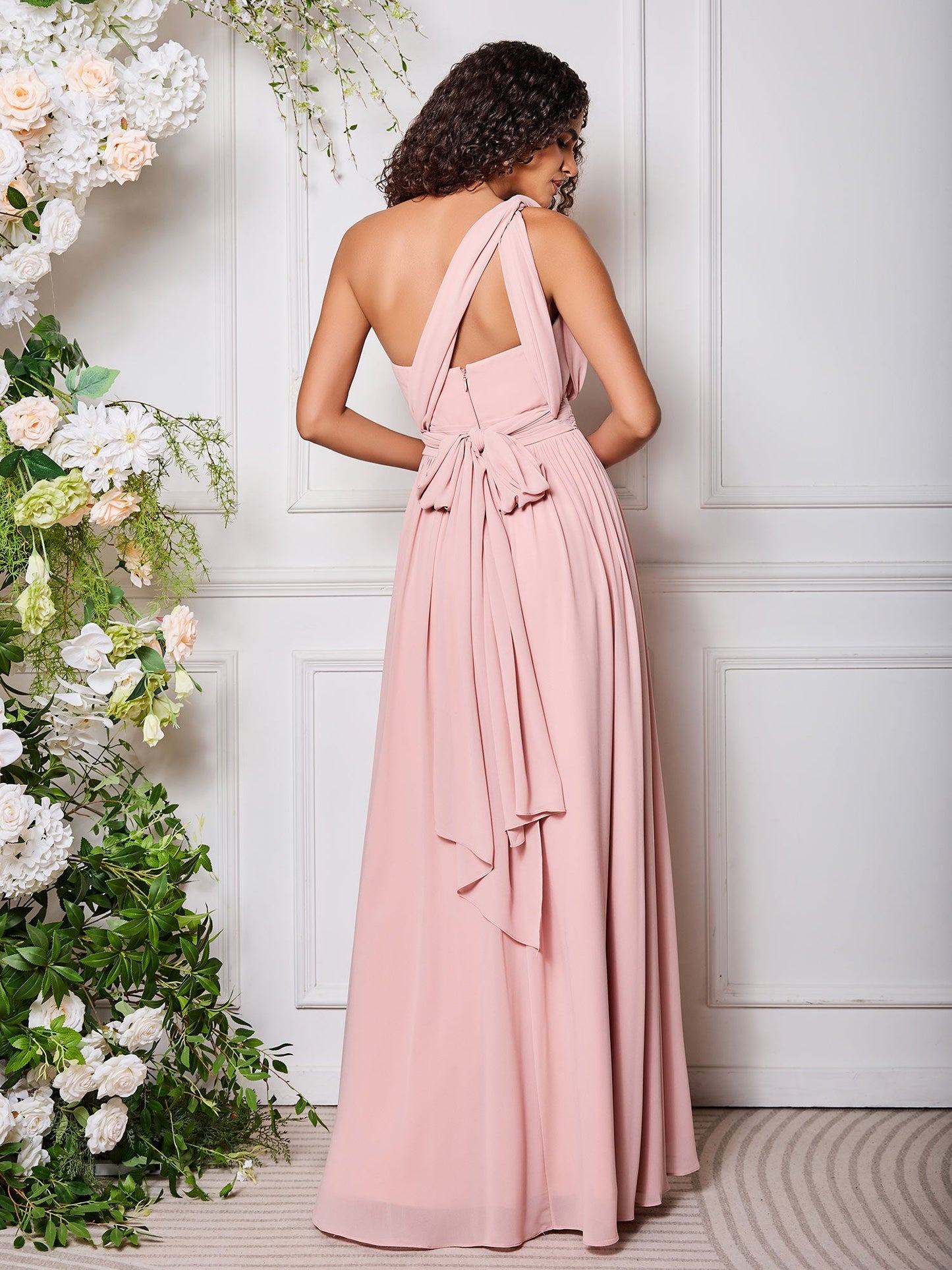 One-Shoulder Multi Wear Convertible Bridesmaid Dresses