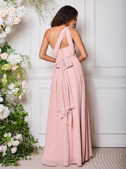 One-Shoulder Multi Wear Convertible Bridesmaid Dresses