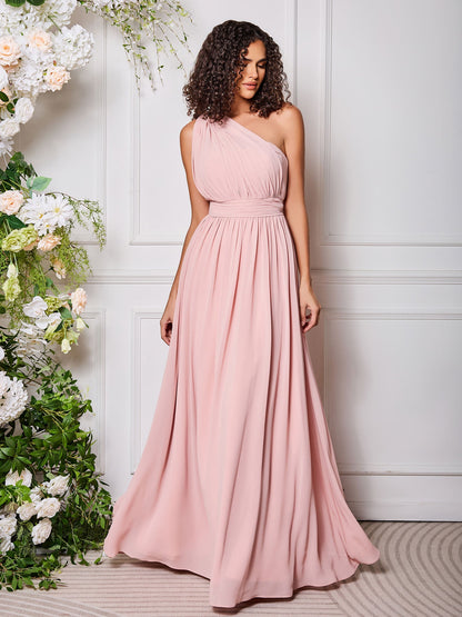 One-Shoulder Multi Wear Convertible Bridesmaid Dresses