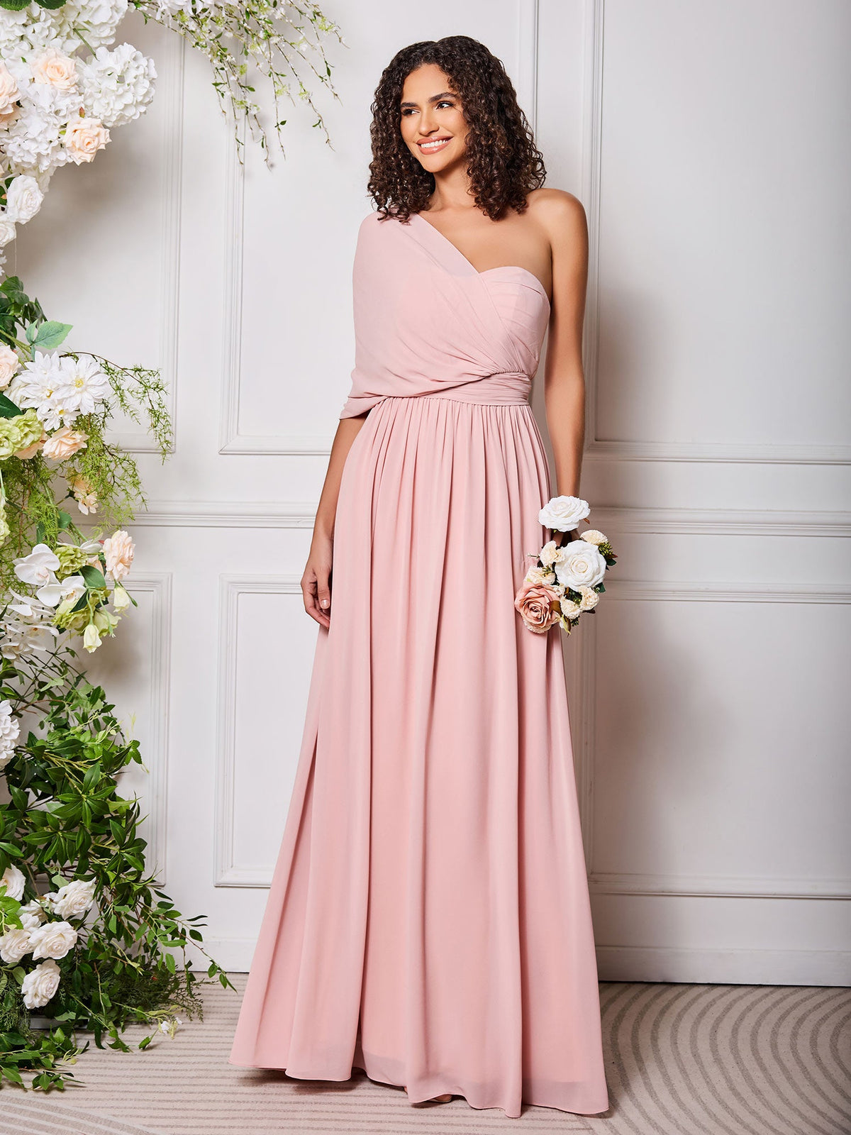 Single Sleeve Multi Wear Convertible Bridesmaid Dresses