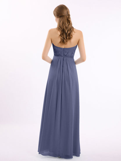 Strapless Sweetheart neck Long Dress with Beaded Stormy