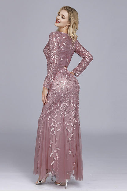 Mermaid Boat Neck Mother of the Bride Dress with Appliques