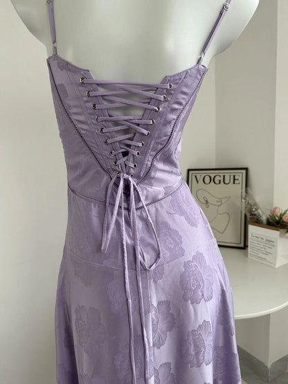 Spaghetti Strap Satin Long Prom Dress Evening Dress ED01529