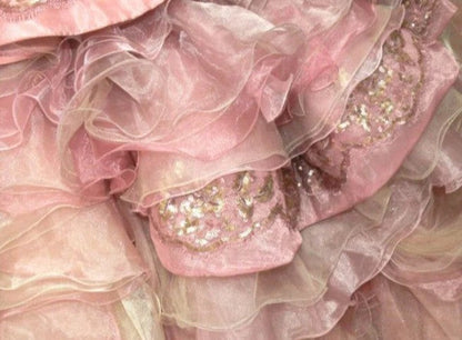 Sweet A-Line Strapless Satin Tulle Sequined Wedding Dress Beaded Diamond Long Ball Gown  ED01585
