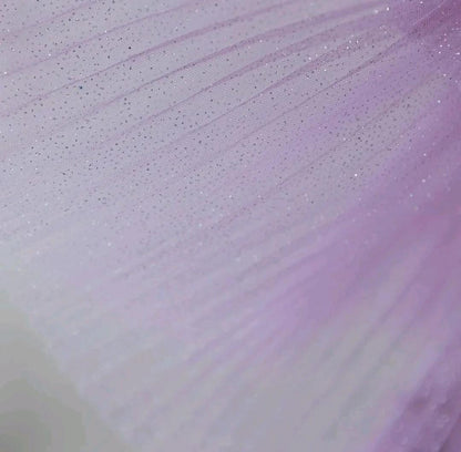 Gradient Purple A-Line Spaghetti Strap Tulle Sequin Long Prom Dress Graduation Prom Dress ED01672