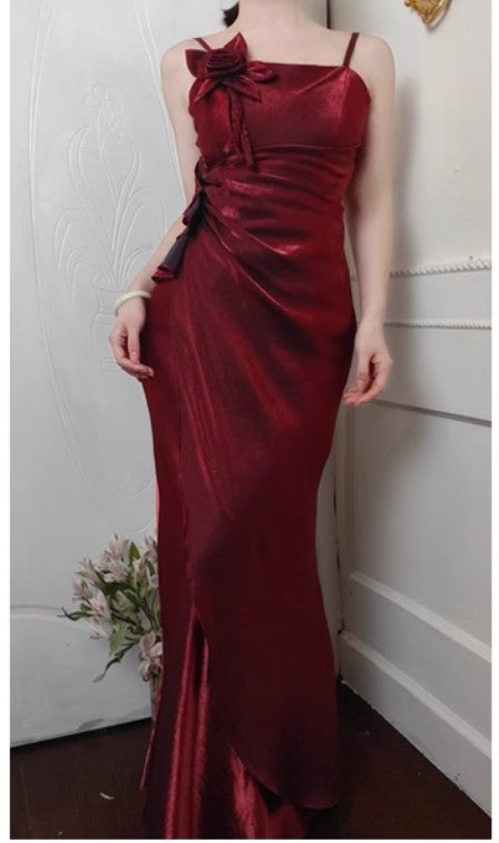 ❤️90s Retro Chiffon Ruffles Prom Dress 💃Charming  Evening Dress for Quinceanera&Graduation ED01709