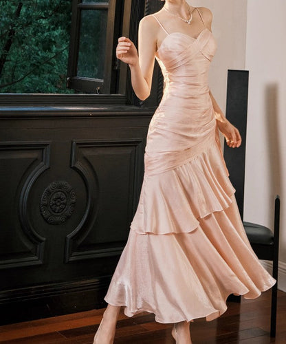 💃Glam Ruffles Prom Dress for Birthday&Graduation-Fairytale Spaghetti Strap  Long Evening Gown ED01754