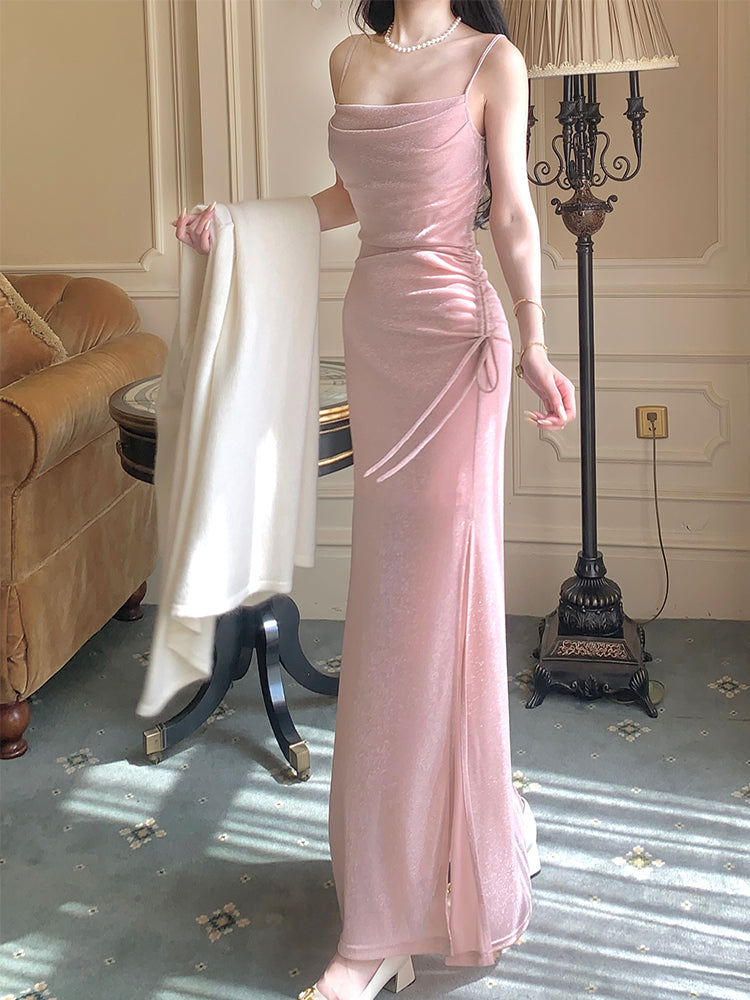 Beautiful Spaghetti Strap Bodycon Dress Sleeveless Prom Dress Quinceañera Prom Dress ED01757