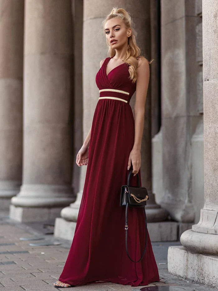 Aimishang Sleeveless Grecian Style Formal Evening Dresses for Women