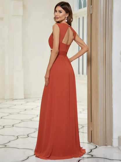 Aimishang Sleeveless Grecian Style Formal Evening Dresses for Women