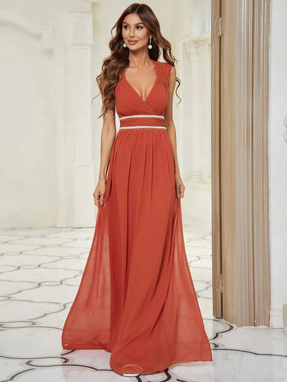 Aimishang Sleeveless Grecian Style Formal Evening Dresses for Women
