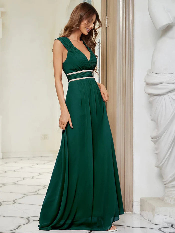 Aimishang Sleeveless Grecian Style Formal Evening Dresses for Women