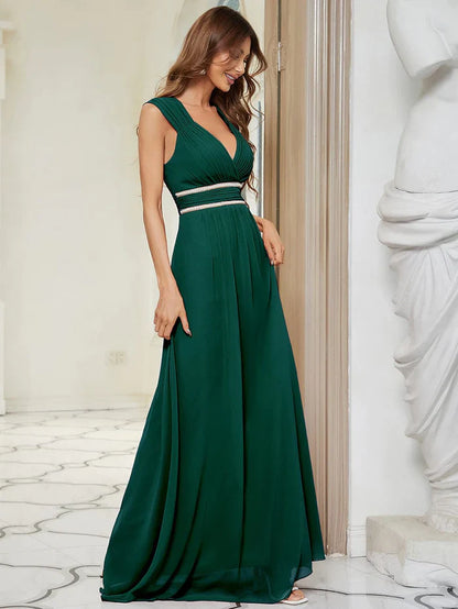 Aimishang Sleeveless Grecian Style Formal Evening Dresses for Women