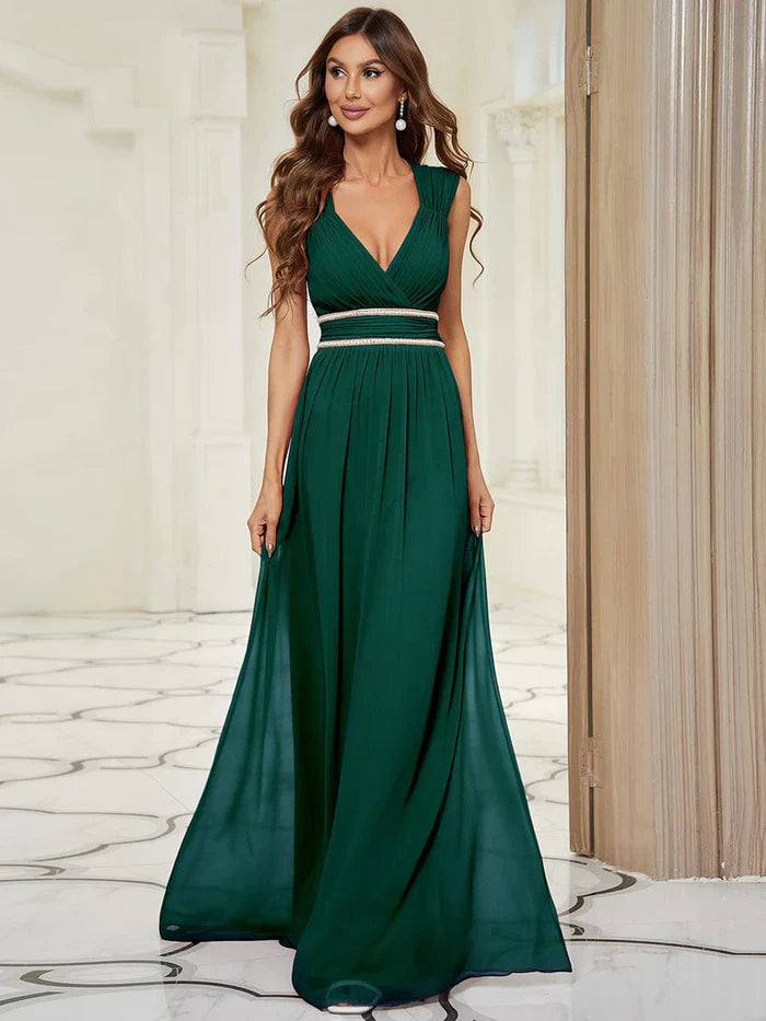 Aimishang Sleeveless Grecian Style Formal Evening Dresses for Women