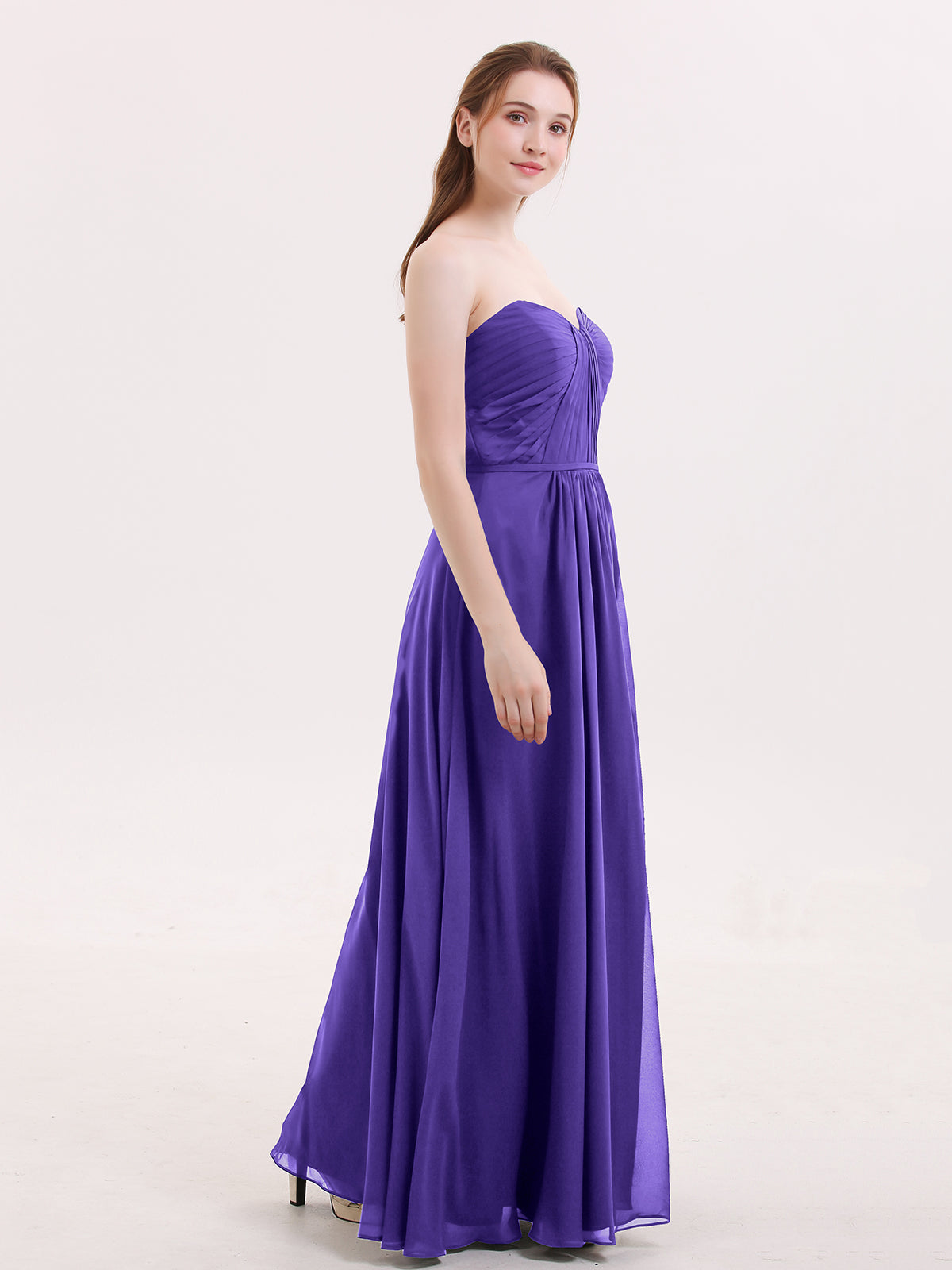 Strapless Bridesmaid Dress with Sweetheart Neck Regency