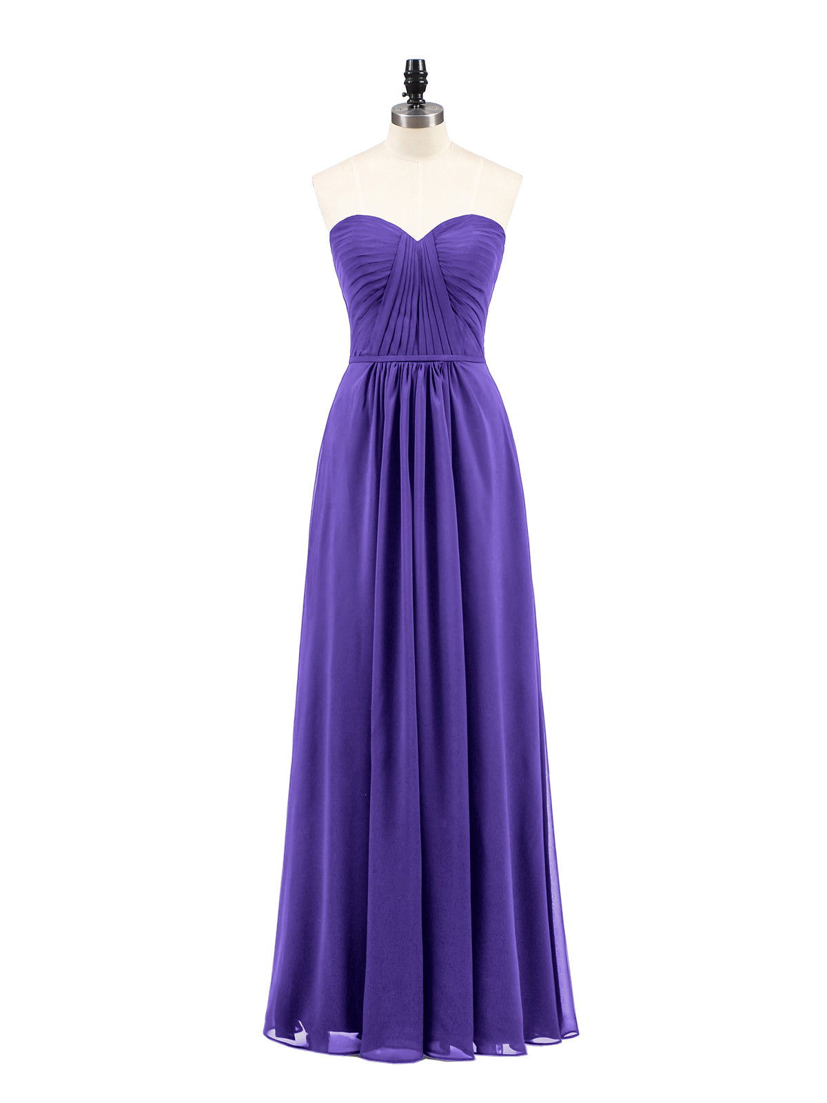 Strapless Bridesmaid Dress with Sweetheart Neck Regency