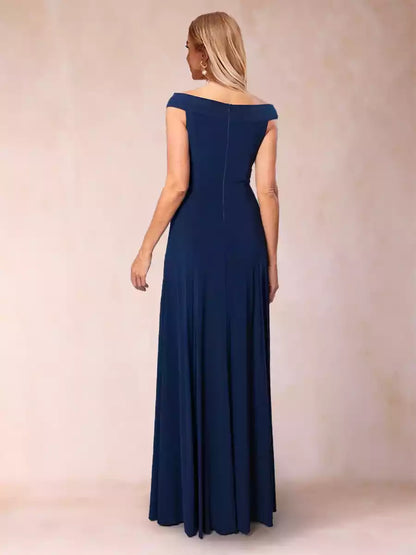 Exquisite A-line/Princess style off shoulder sleeveless ruffled Mother of the Bride Dresses