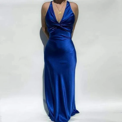 Sexy V-Neck Long Prom Evening Dresses, Simple Party Dresses  cc2086