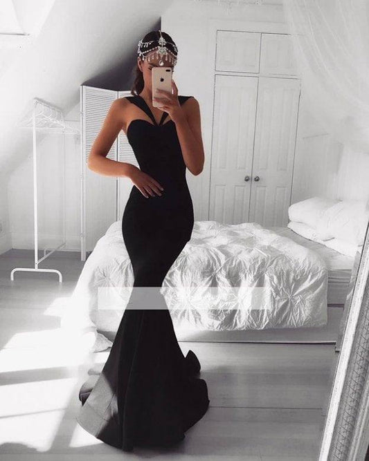 Black Prom Dresses Mermaid Sweetheart Plus Size Long Women Prom Gown Evening Dresses Evening Gown Robe De Soiree - RongMoon