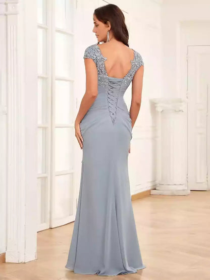 Gorgeous slim fit/straight tube sweetheart collar with floor to ceiling ruffles Mother of the Bride Dresses