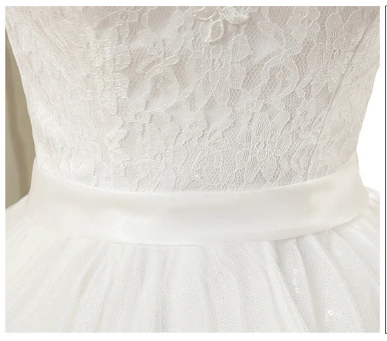 Customized Large Size Wedding Dress Ball Gowns Bride Embroidery Lace Up Flower Dresses