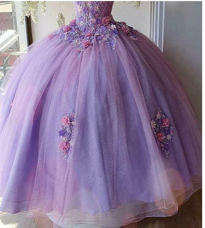 A Line Tulle Long Lace Evening Dress Prom Dress C1767