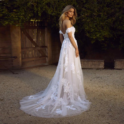 Elegant Wedding Dress Robe De Soiree for Bride to Be