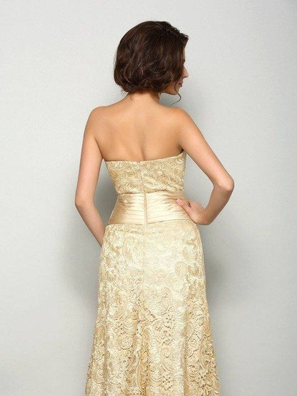 A-Line/Princess Sweetheart Sleeveless Long Satin Mother of the Bride Dresses - RongMoon