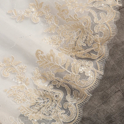 Off The Shoulder Half Sleeve Wedding Dress Lace Applique Plus Size Ball Gown Customized