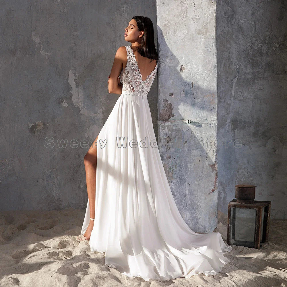 Jiayigong Beach Wedding Dress Robe De Mariee Custom Plus Size Bridal Gowns
