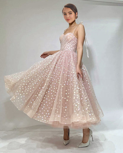 Blush Hearty Tulle Homecoming Dress