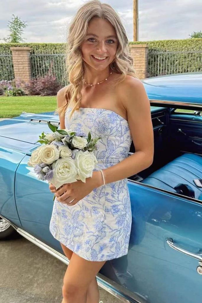 Homecoming Dresses Short Prom Dress Cocktail Dresses Strapless Short Homecoming Dresses, AST1728