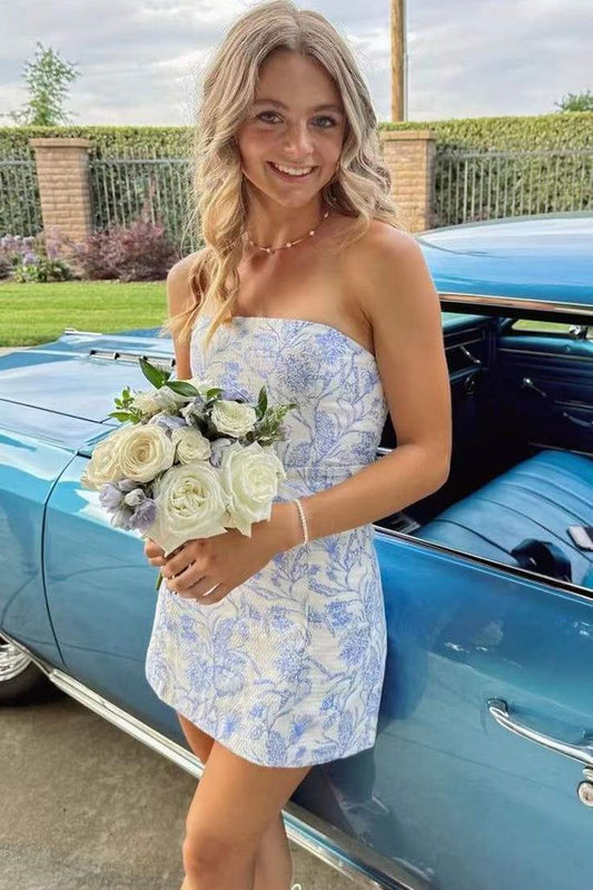 Homecoming Dresses Short Prom Dress Cocktail Dresses Strapless Short Homecoming Dresses, AST1728