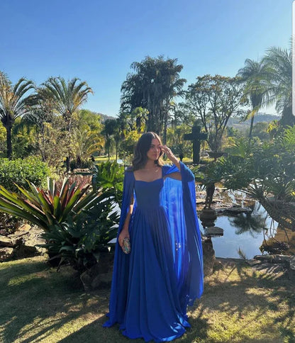 Aimishang Dress Wholesale Stunning Royal Blue A-line Prom Dress Princess Dress Elegant Evening Party Dress