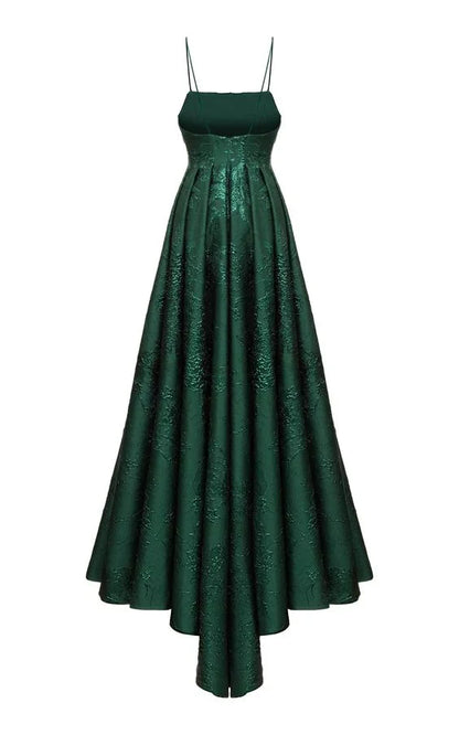 Charming Green A-Line Spaghetti Straps Classy Evening Party Dress Prom Dress Wholesale